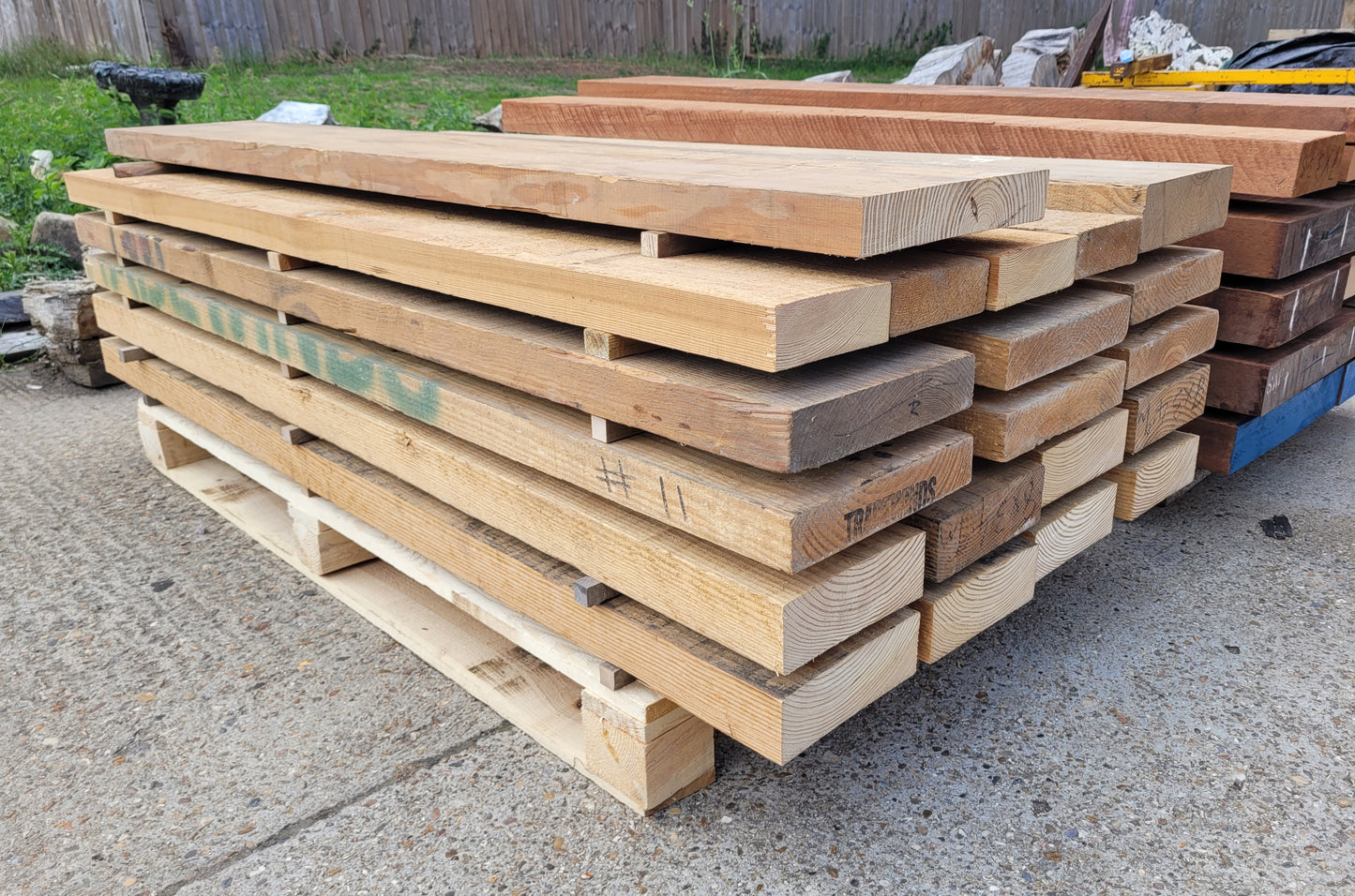 Douglas Fir Wood Boards Kiln Dried 1.8m