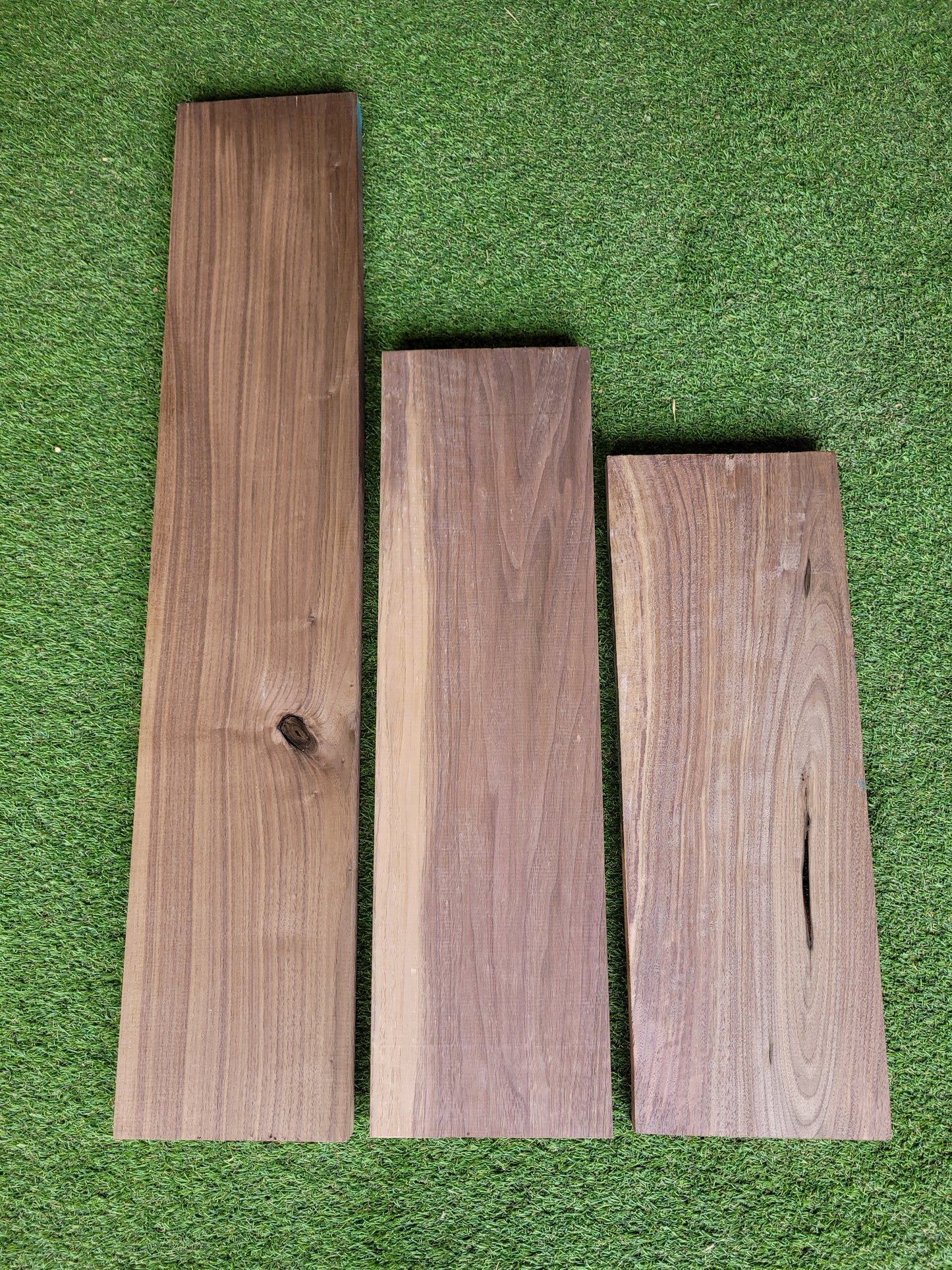 American Black Walnut Hobby Pack of 3 Pieces