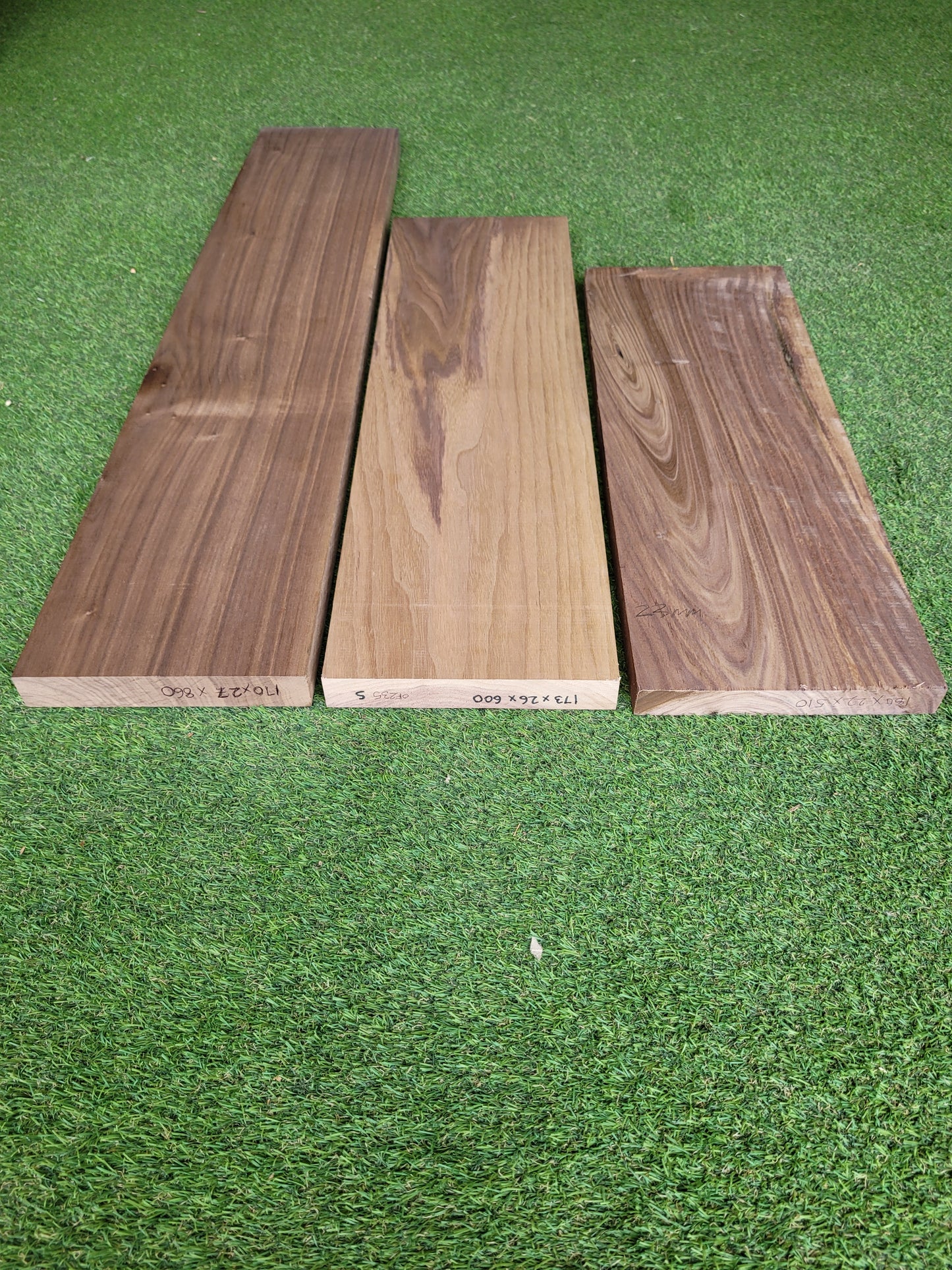 American Black Walnut Hobby Pack of 3 Pieces