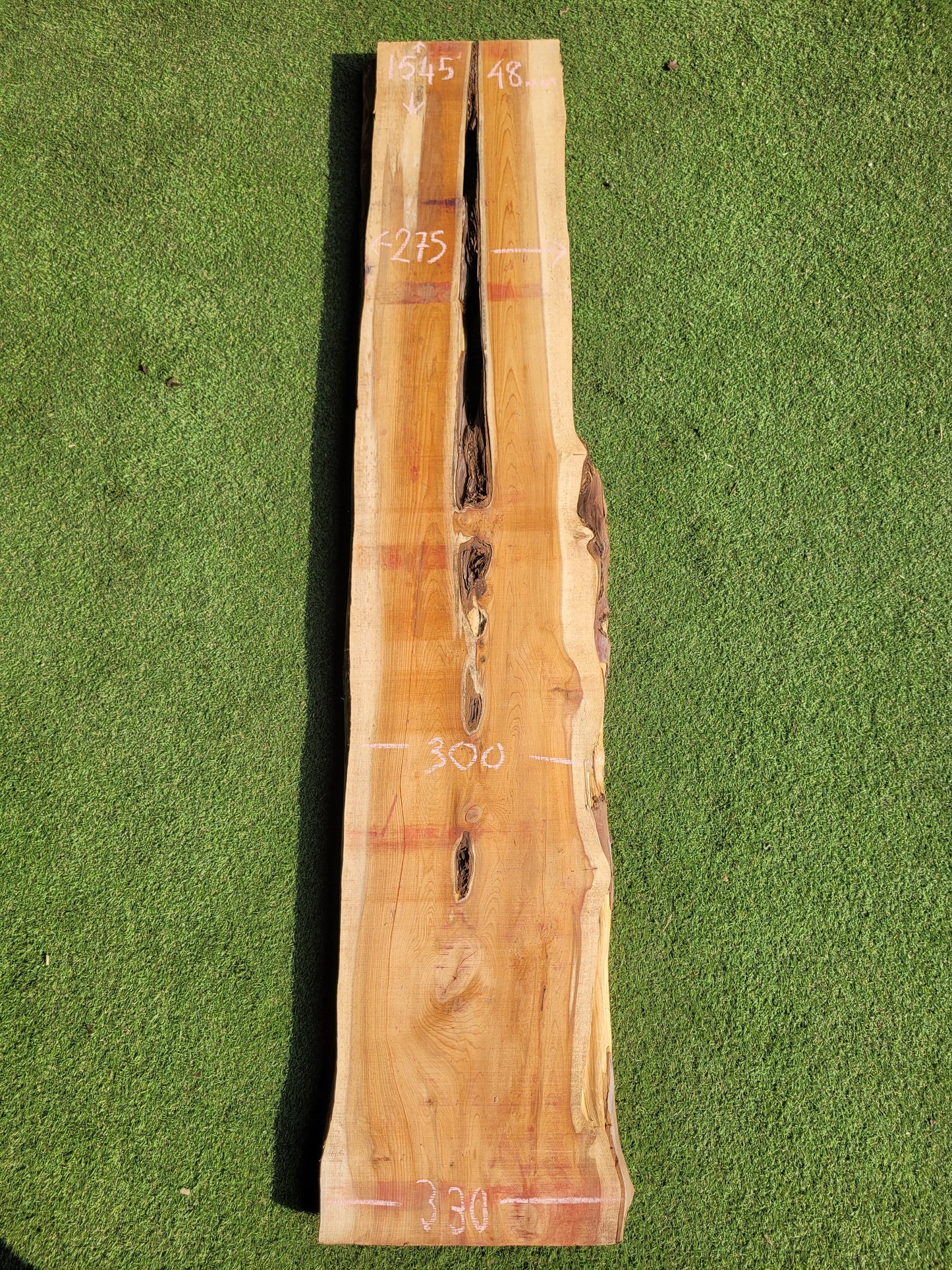 Yew Live Edge Rustic Board 1535mm Long