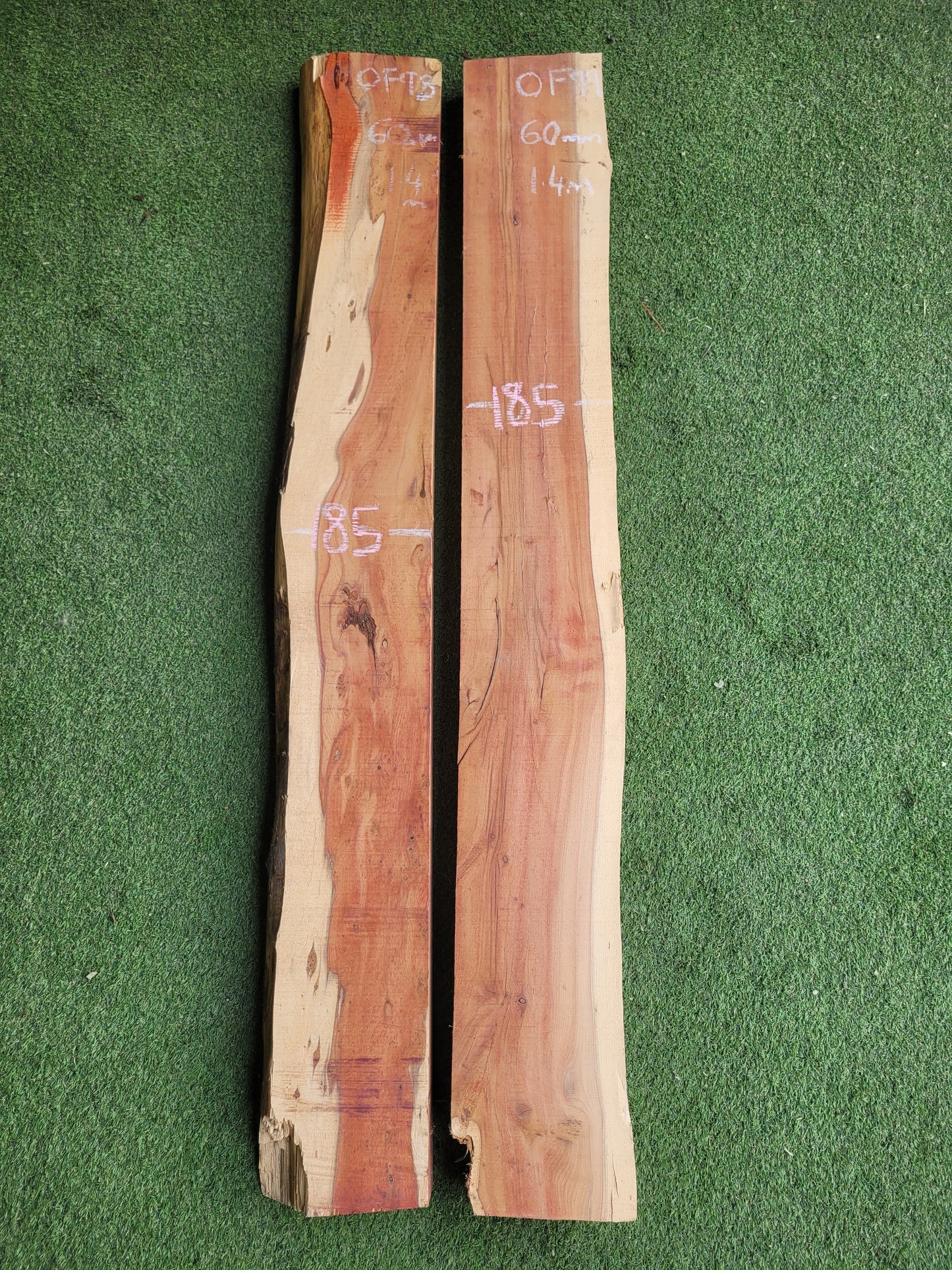 Yew Live Edge Boards x2 River Table (OF98/99)