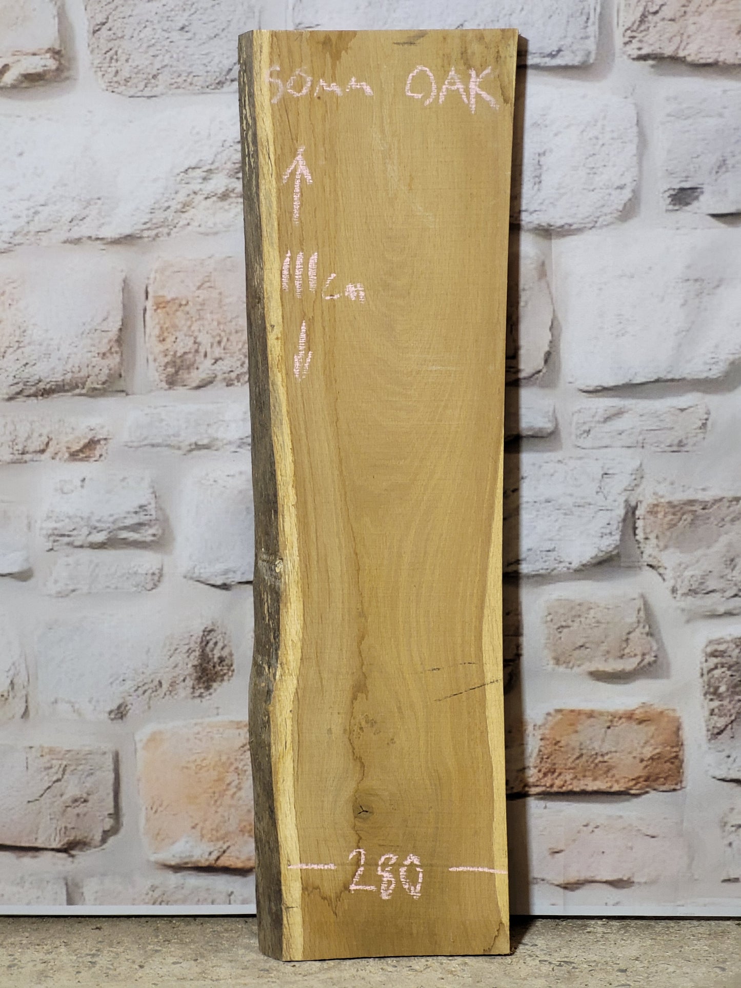 English Oak Live Edge Hardwood Board