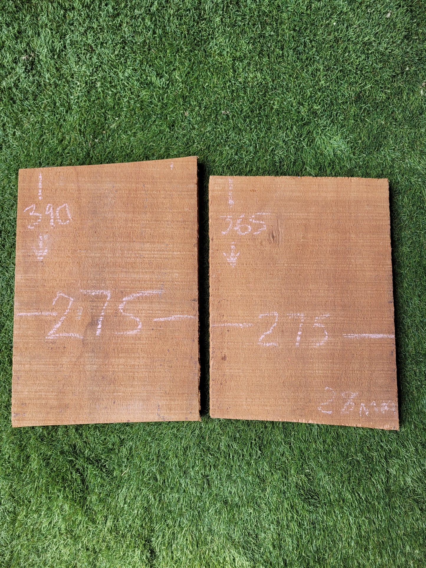 Meranti / Mahogany Rough Sawn Hardwood Offcuts x2 (OF54)
