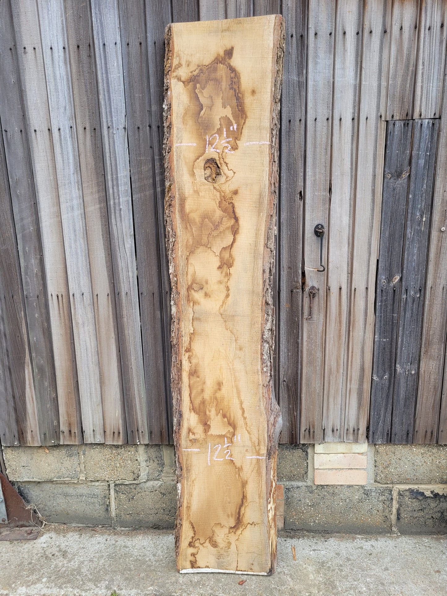 Oak Hardwood Live Edge Character Grade Board 1.95m Long