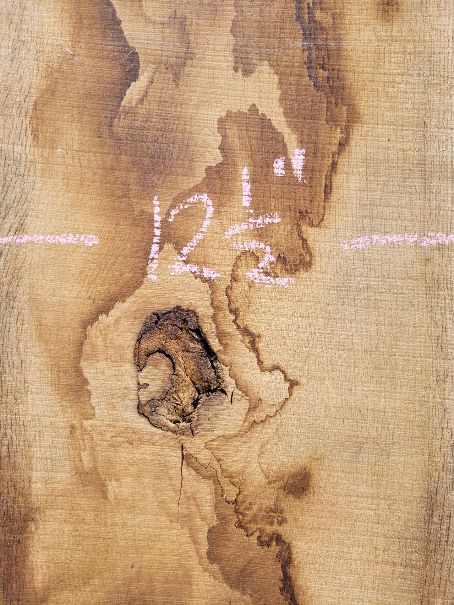 Oak Hardwood Live Edge Character Grade Board 1.95m Long