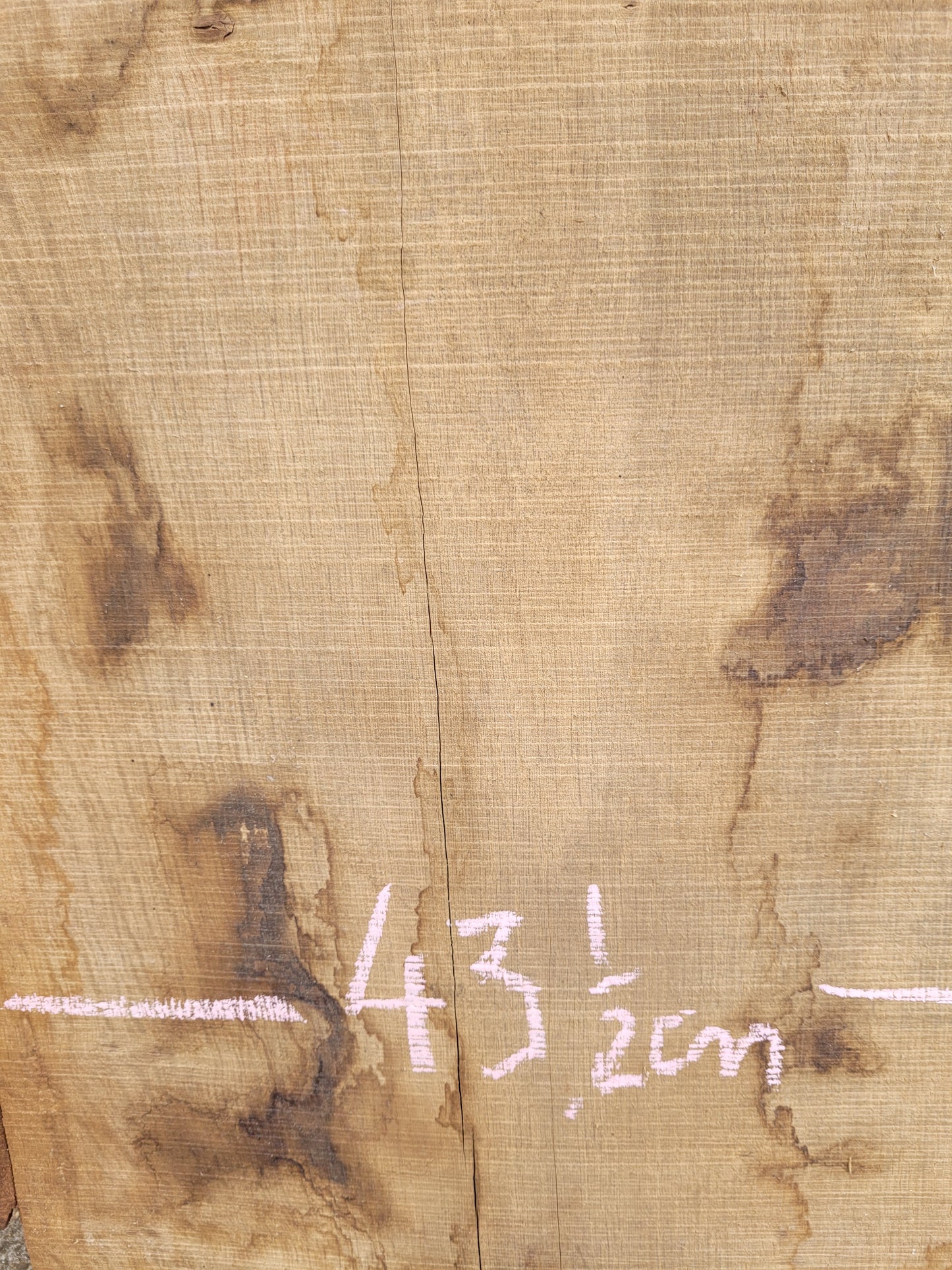 English Oak Hardwood Live Edge Slab 1.5m Long