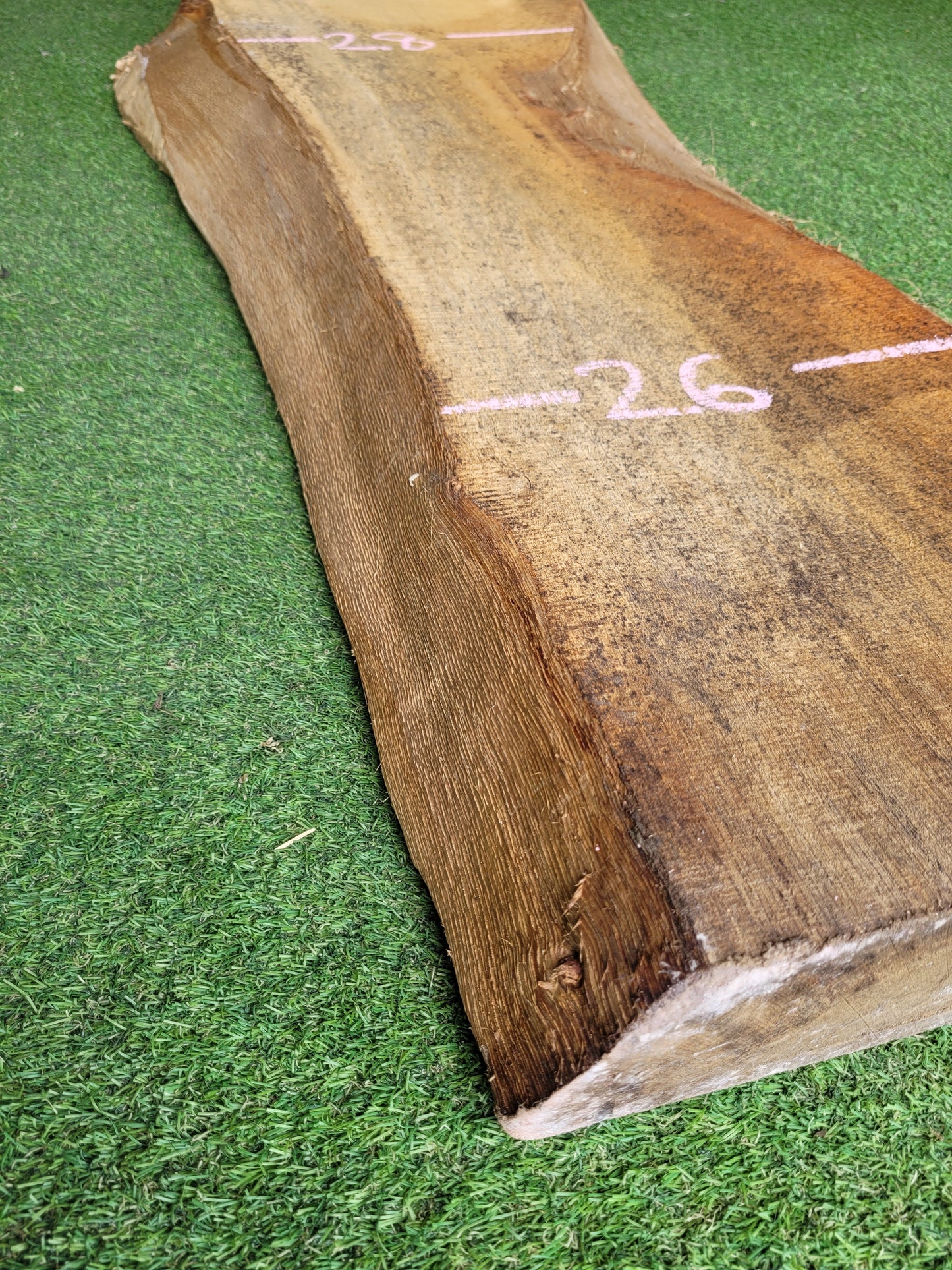 English Oak Unique Live Edge Hardwood Board 127cm Long