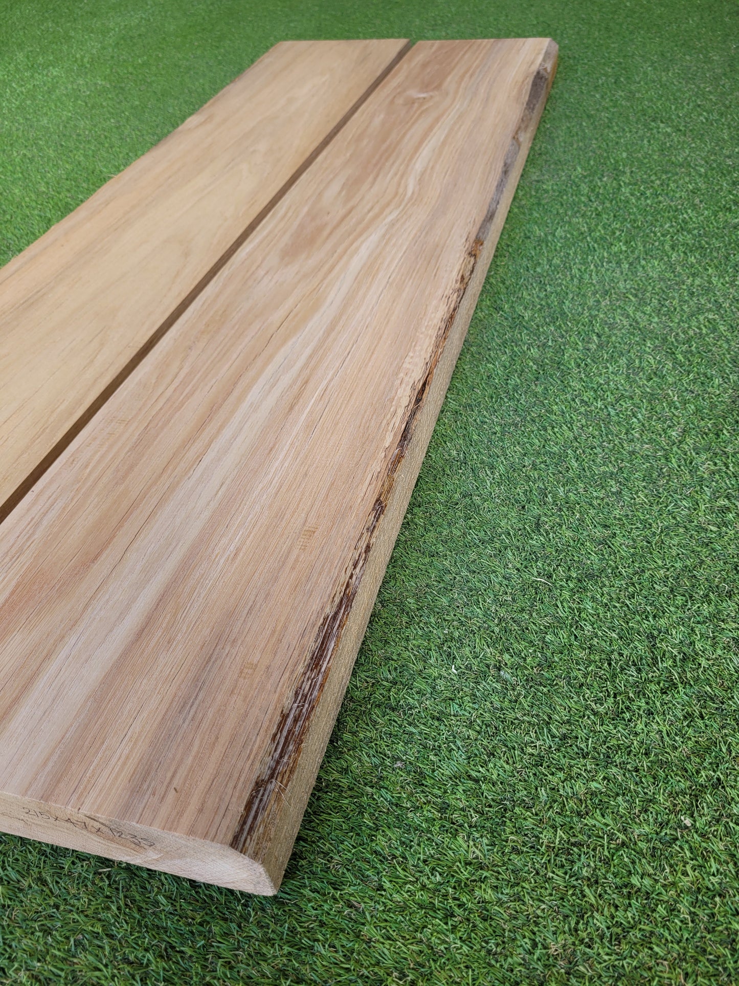 English Oak Hardwood Boards with One Live Edge 47mm thick