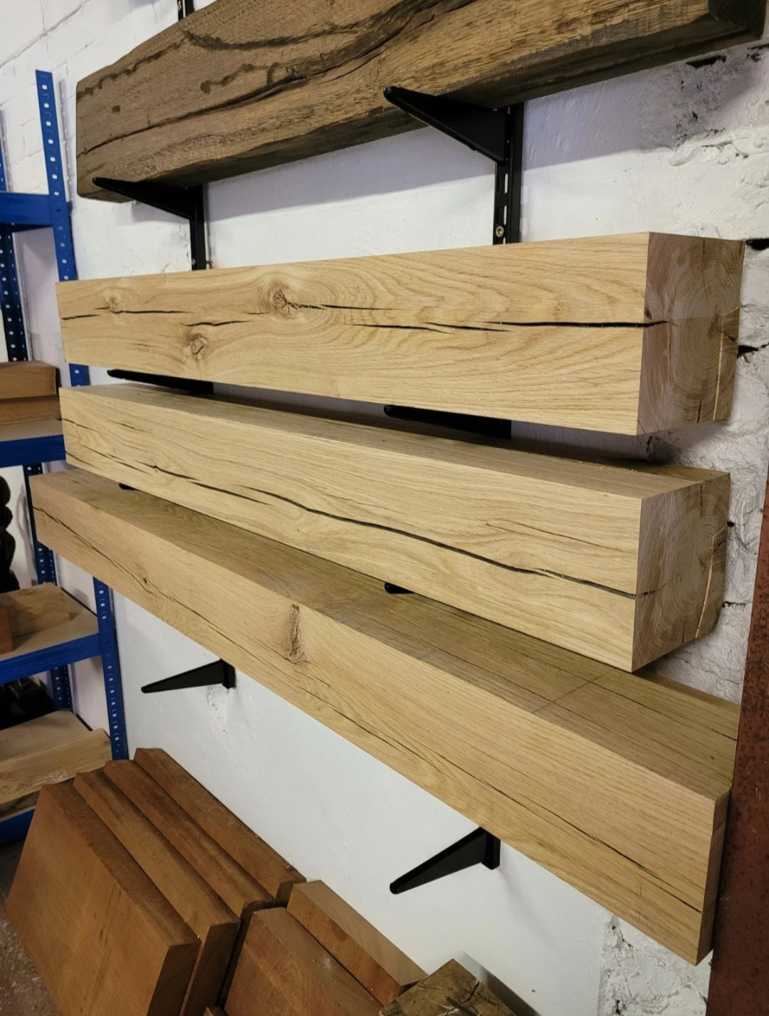 Planed All Round Oak Beam Mantels
