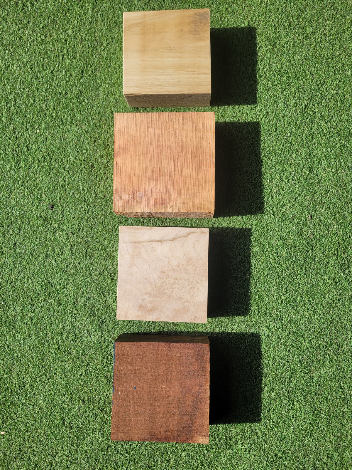 Hardwood Pack of 4 Mixed Turning Blanks (2667)