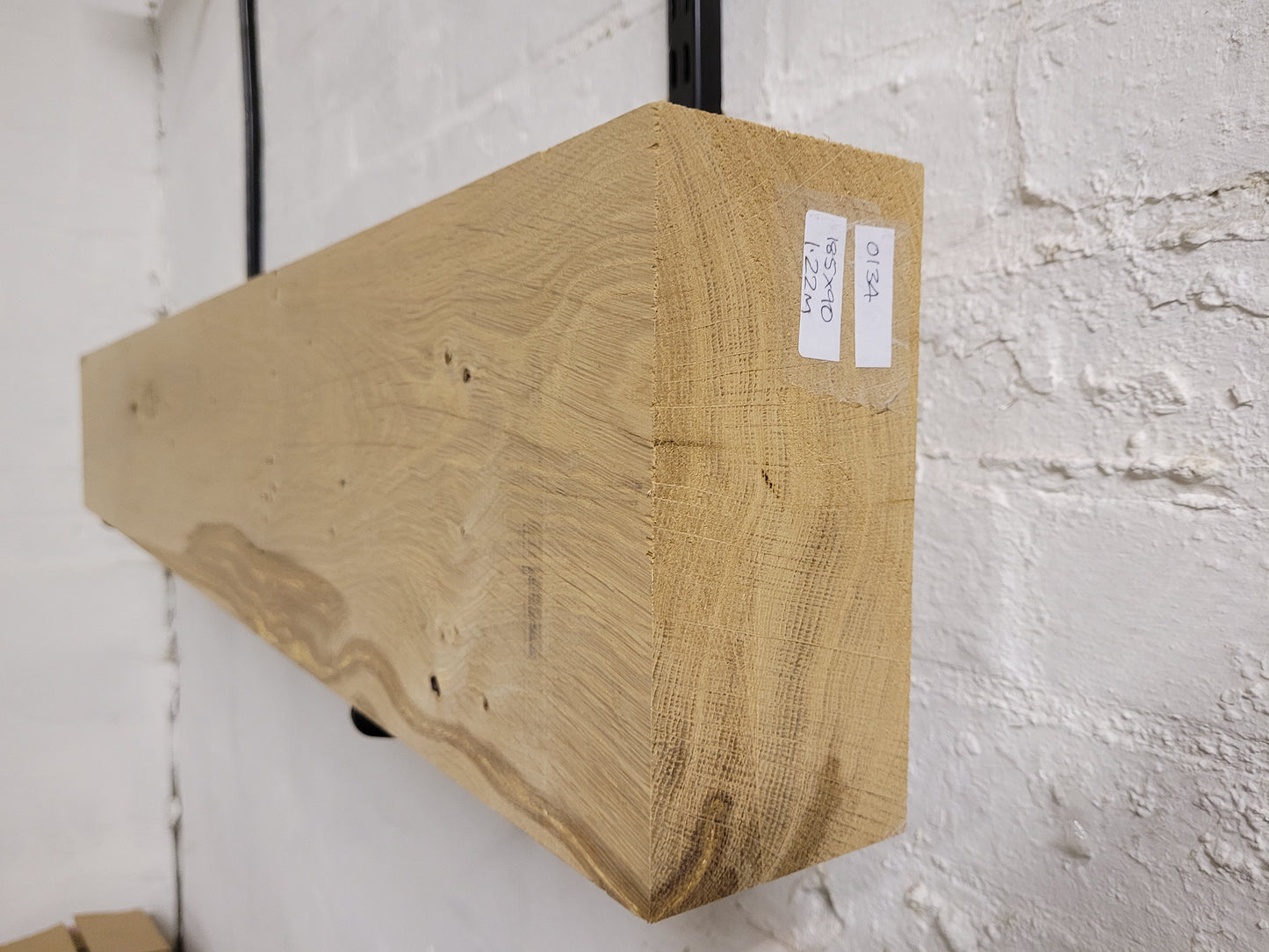 Oak Beam Fireplace Mantel Planed & Sanded 90 x 185 x 1220mm (134)