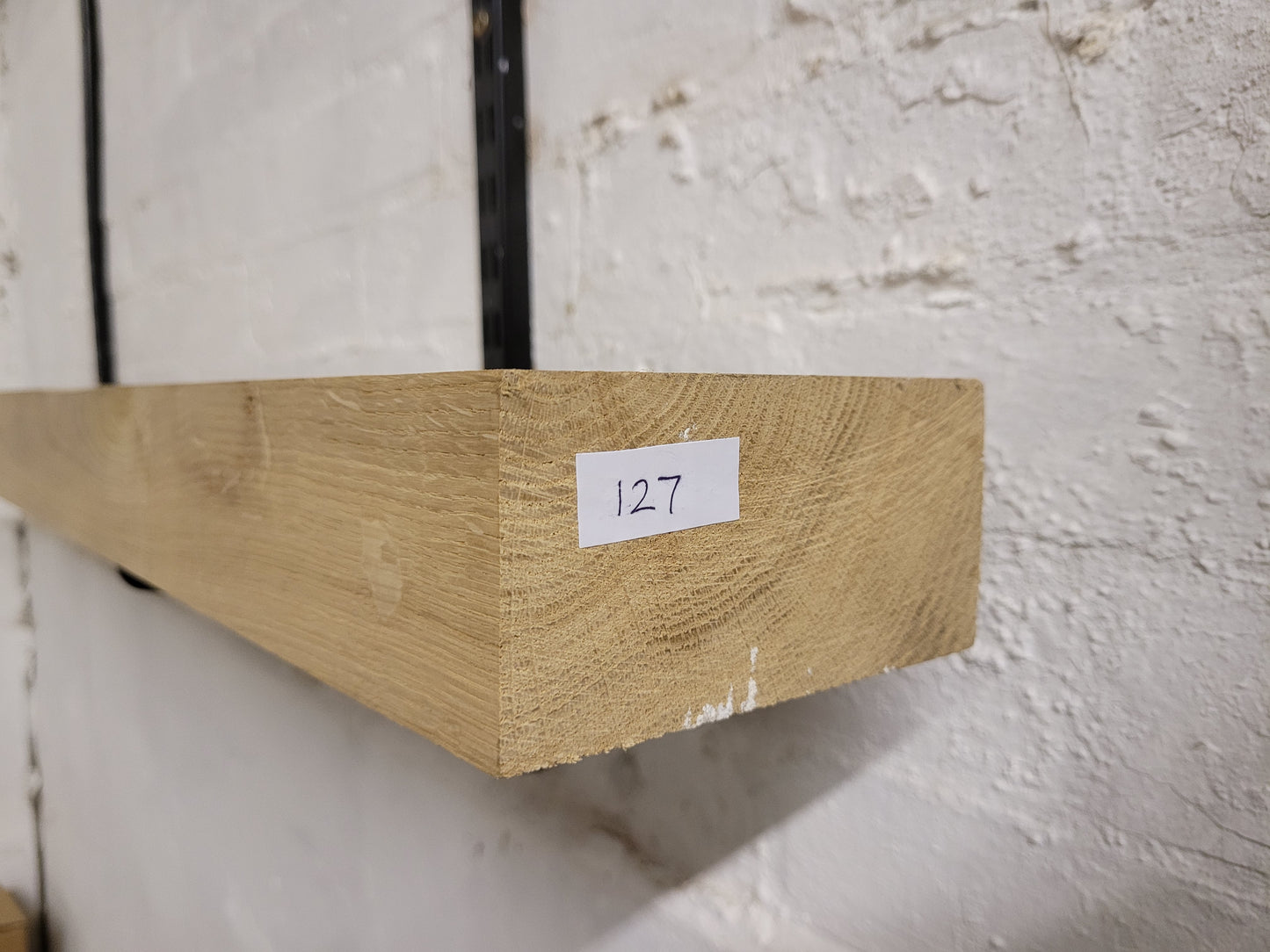 Oak Beam Fireplace Mantel Planed All Round 65 x 130 x 1400mm (127)