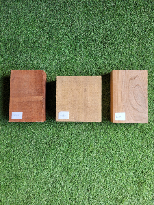 Elm, Agba & Sapele Hardwood Hobby Pack (OF205)