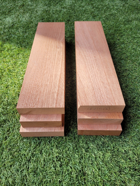 Sapele / Mahogany Hardwood Offcuts Pack of 6 (OF215)