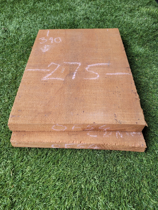 Meranti / Mahogany Rough Sawn Hardwood Offcuts x2 (OF54)