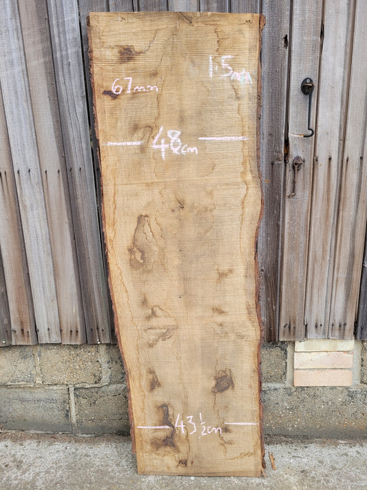 English Oak Hardwood Live Edge Slab 1.5m Long