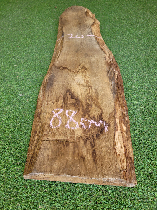 English Oak Hardwood Live Edge Board Rustic Offcut 88cm Long