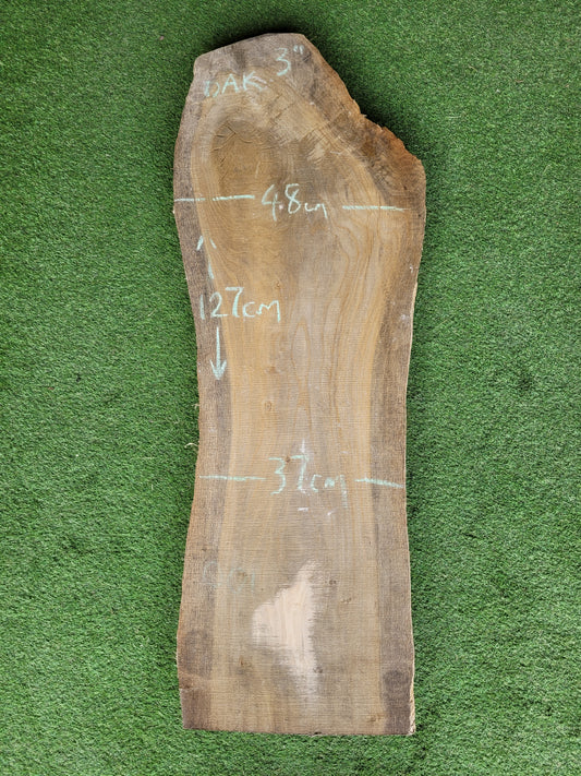 English Oak Unique Live Edge Hardwood Board 127cm Long