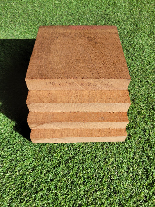 Sapele / Mahogany Hobby Hardwood x4 25mm Thick