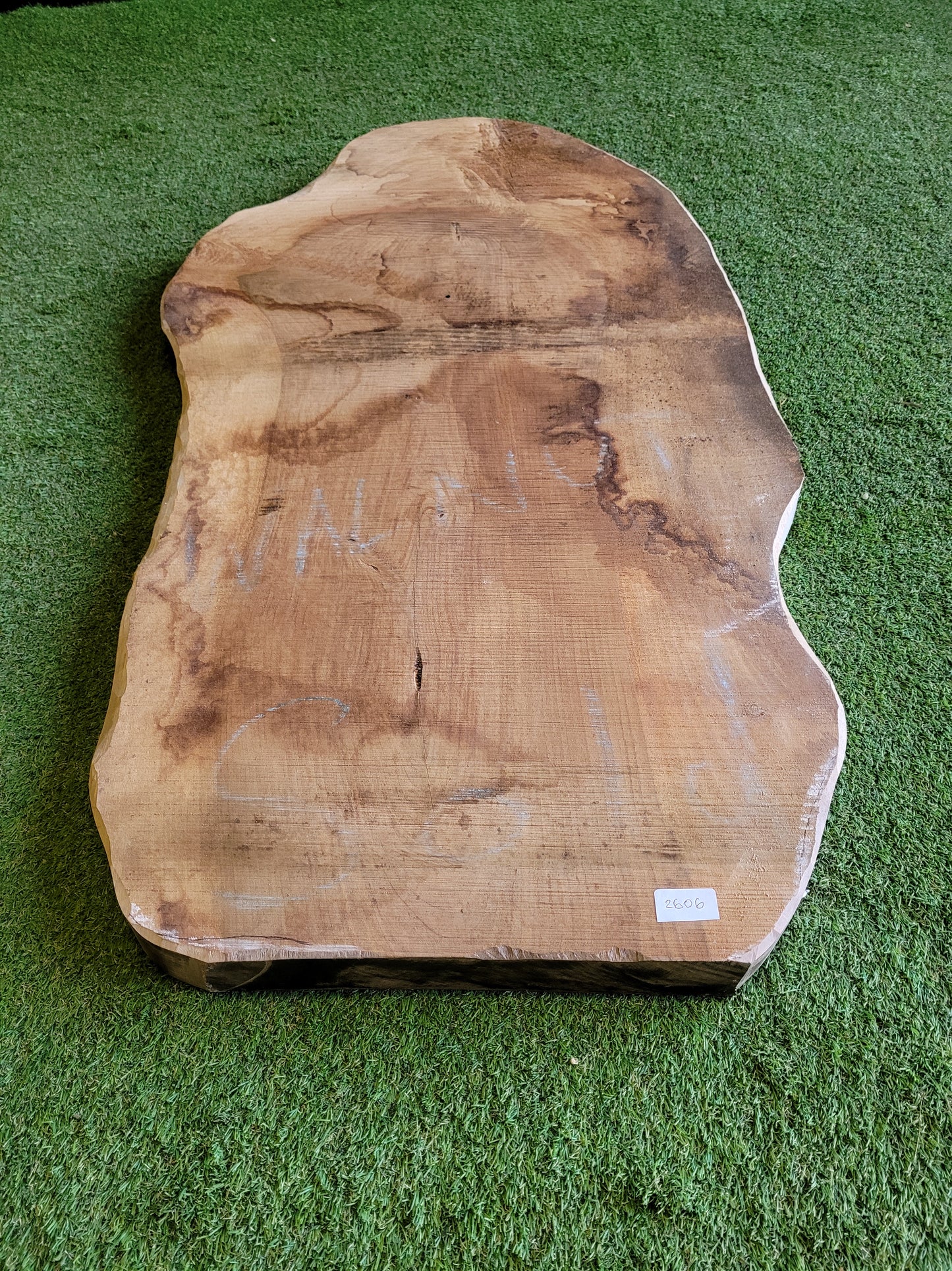 English Walnut Wood Board Live Edge Slab (2606)