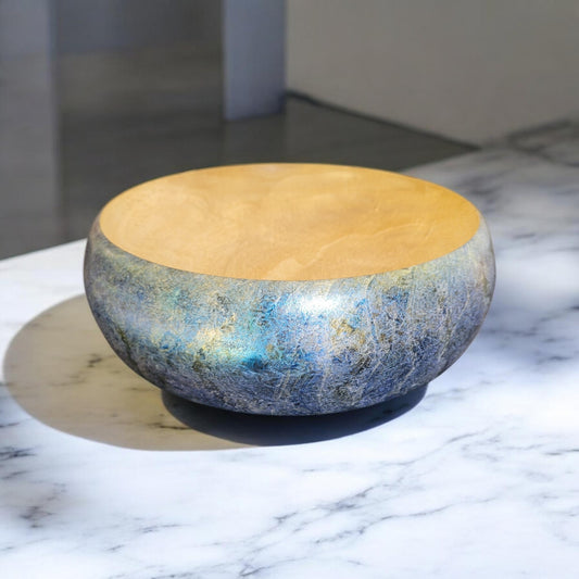 Agba Bowl Blue Shimmer 22cm