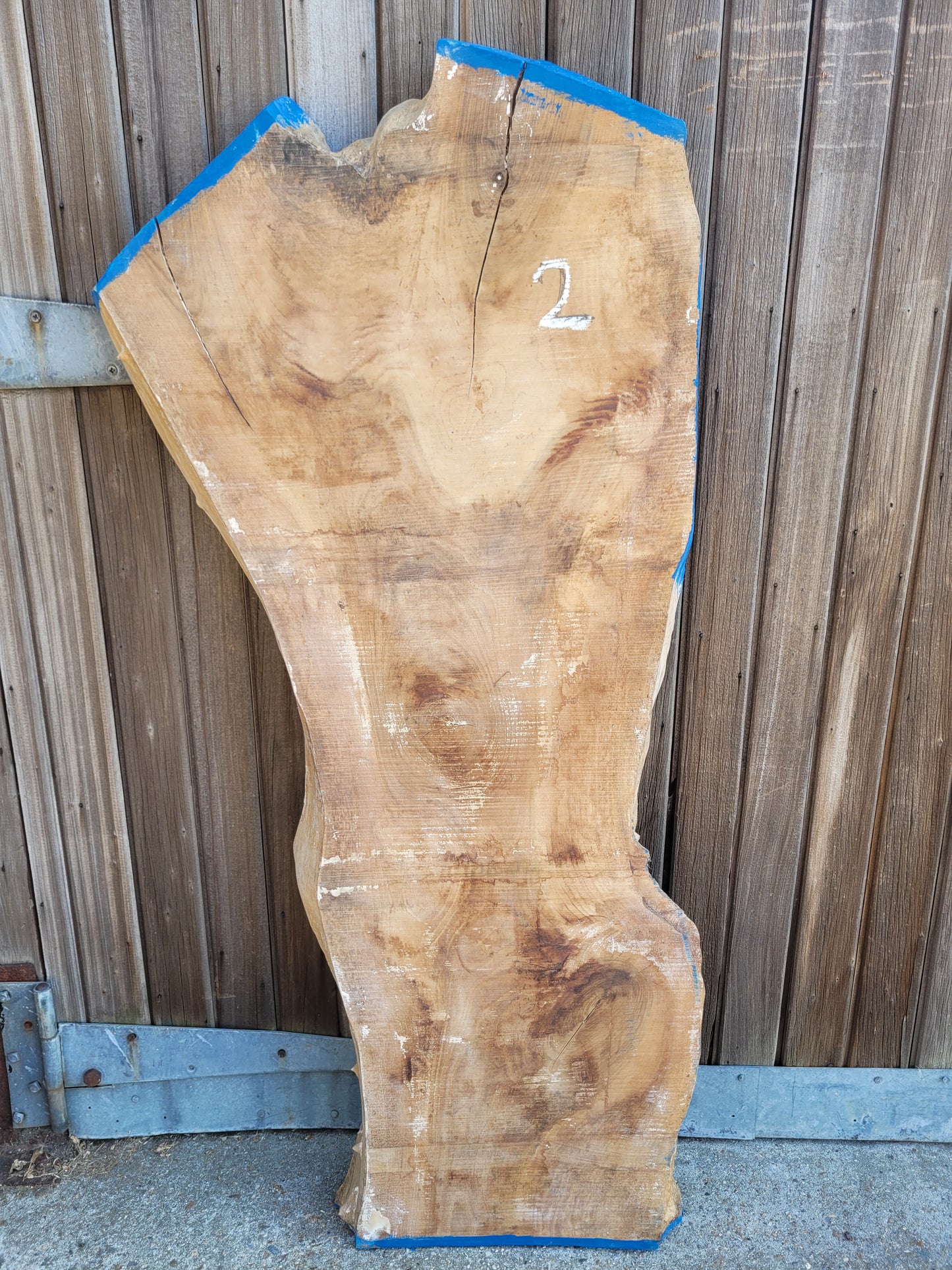 English Walnut Slab Live Edge Board Table Top 1400 x 400/600 x 75mm (2)