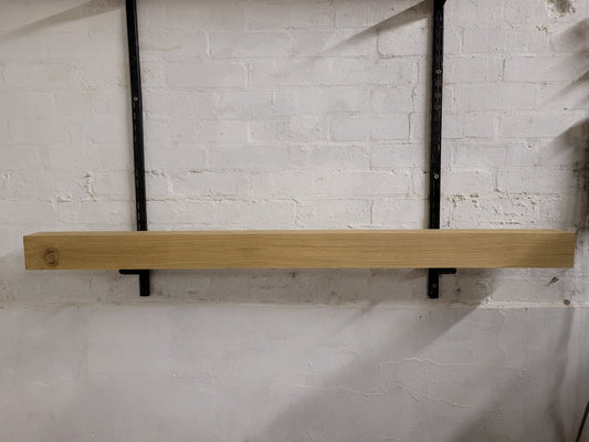 Oak Beam Fireplace Mantel Planed All Round 90 x 90 x 1450mm (124)