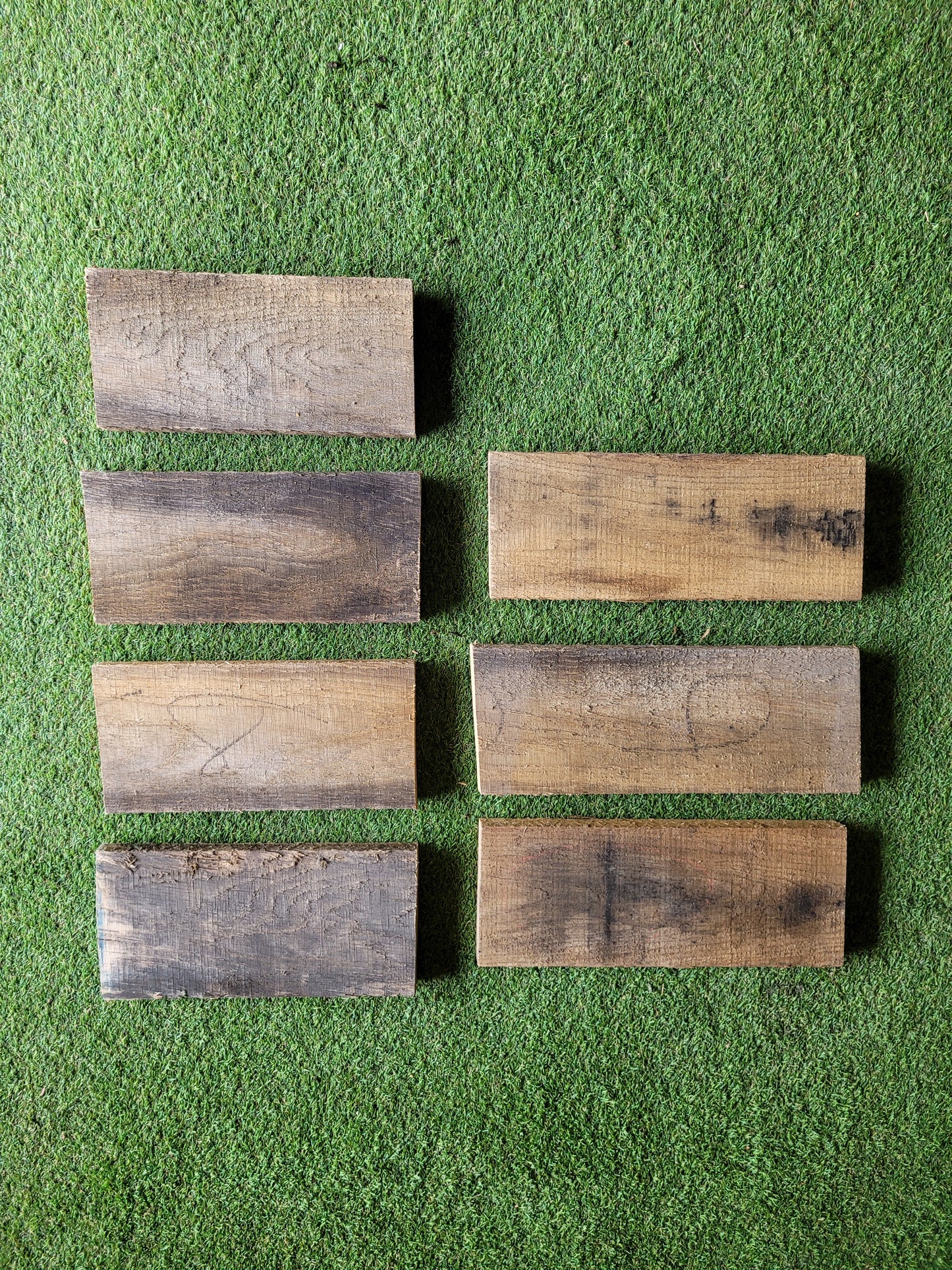Oak Offcuts x7 Pieces Kiln Dried 28-33cm Long (2618)