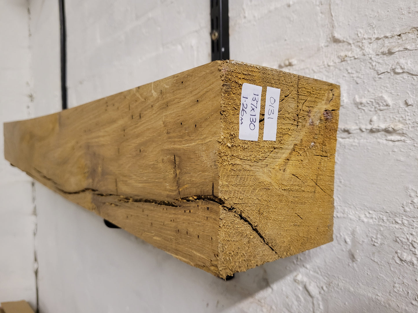 Oak Beam Fireplace Mantel Planed All Round 130 x 137 x 1260mm (131)