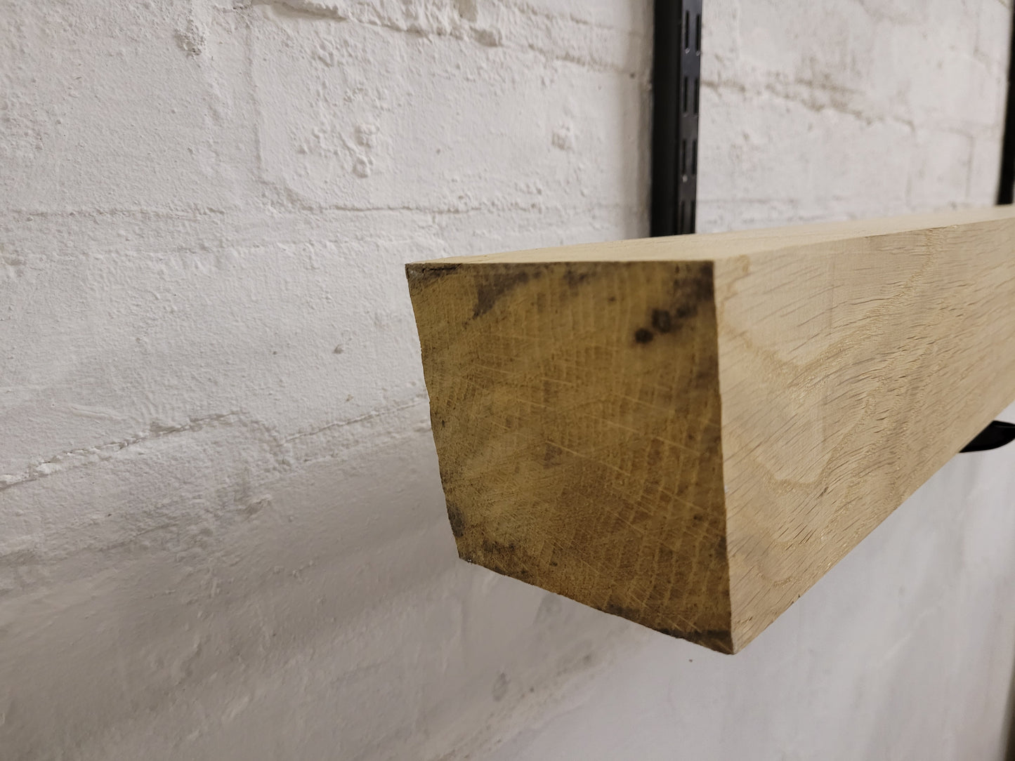 Oak Beam Fireplace Mantel Planed All Round 90 x 90 x 1450mm (124)