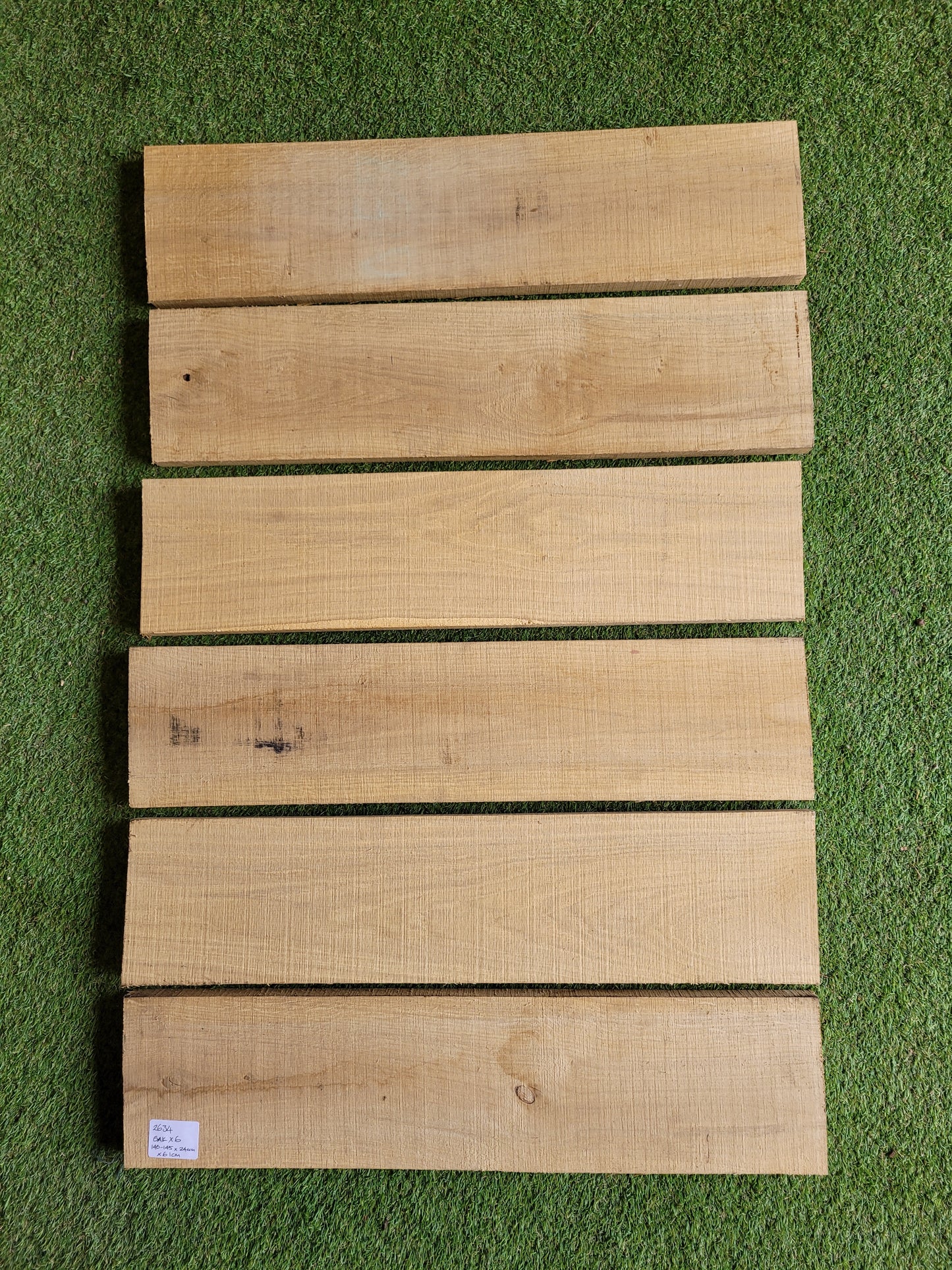 English Oak Boards x6 61cm Long (2633)