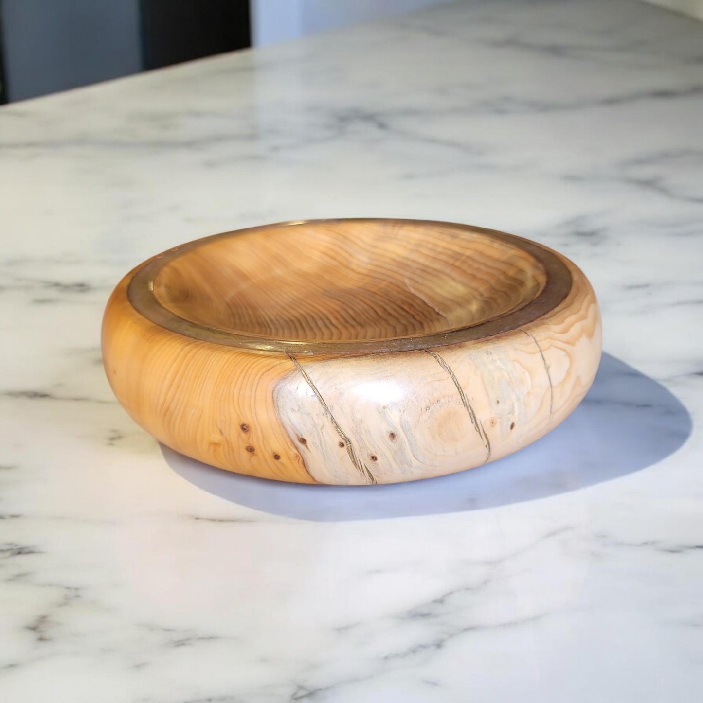 English Yew Bowl 20.5cm
