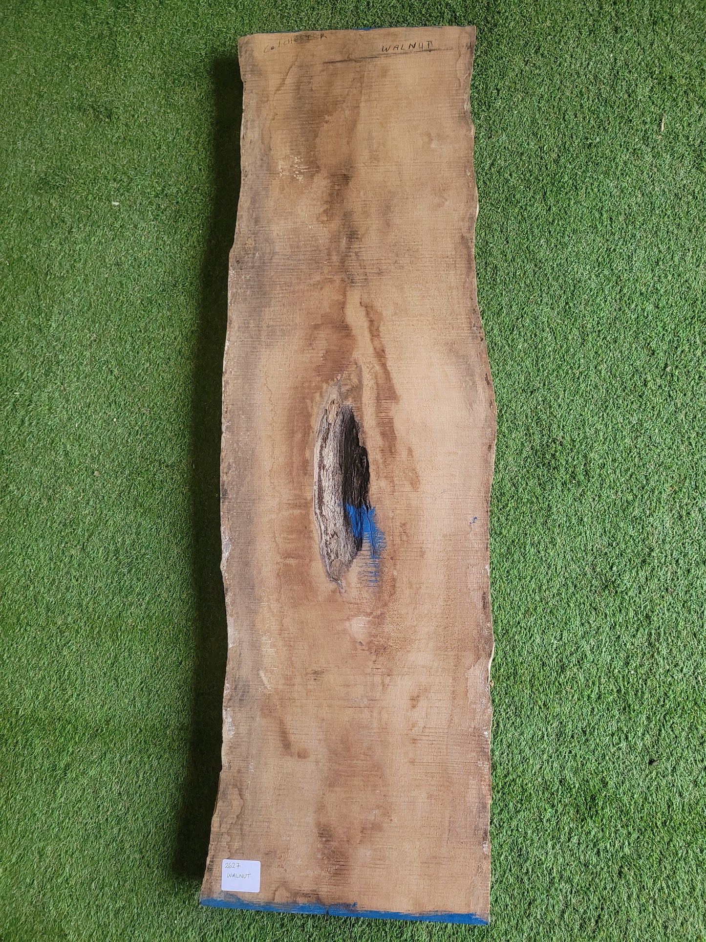 English Walnut Slab Live Edge Board Table Top (2627)