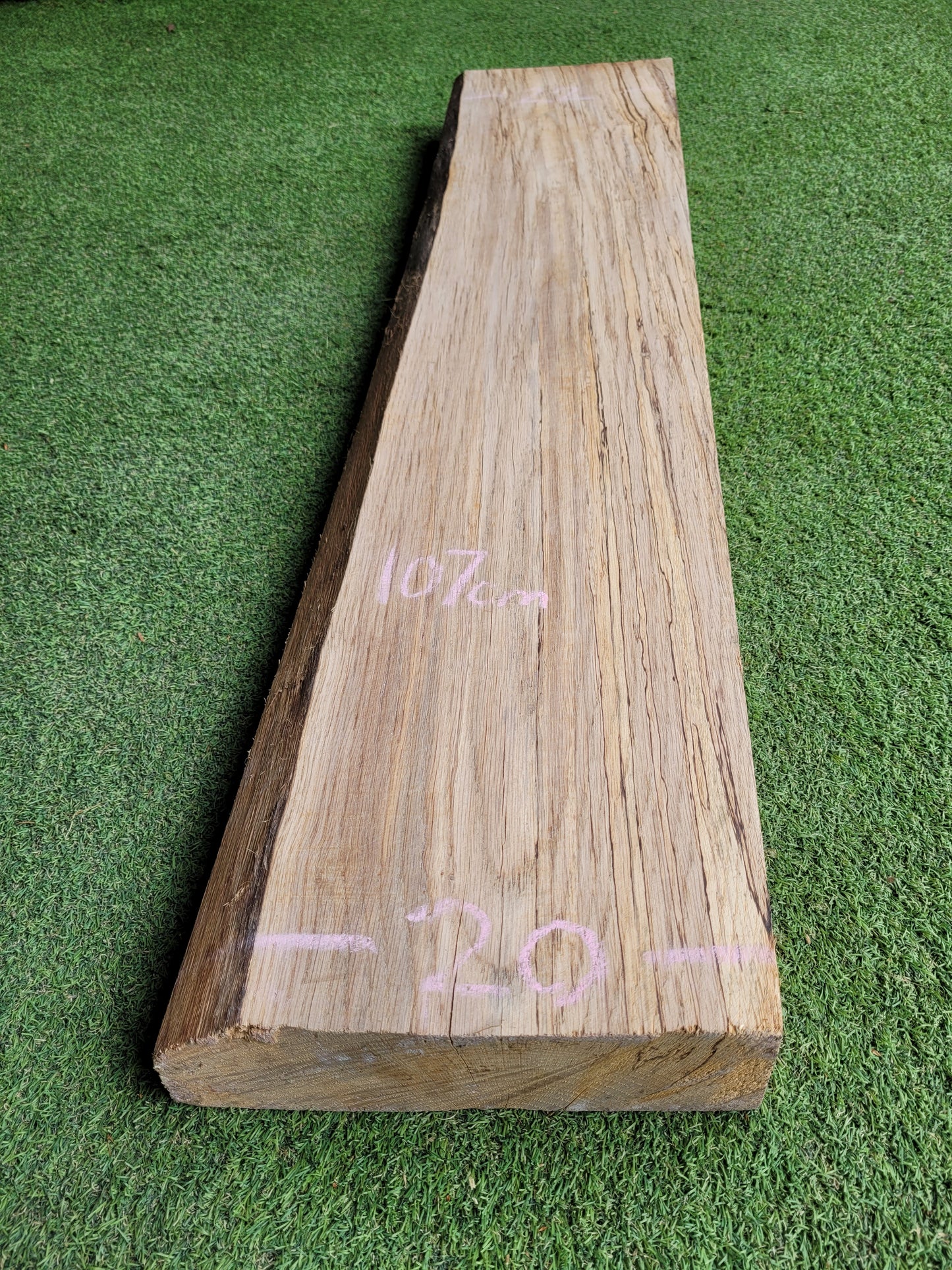 Spalted English Oak Unique Hardwood Live Edge 107cm Long (OF106)