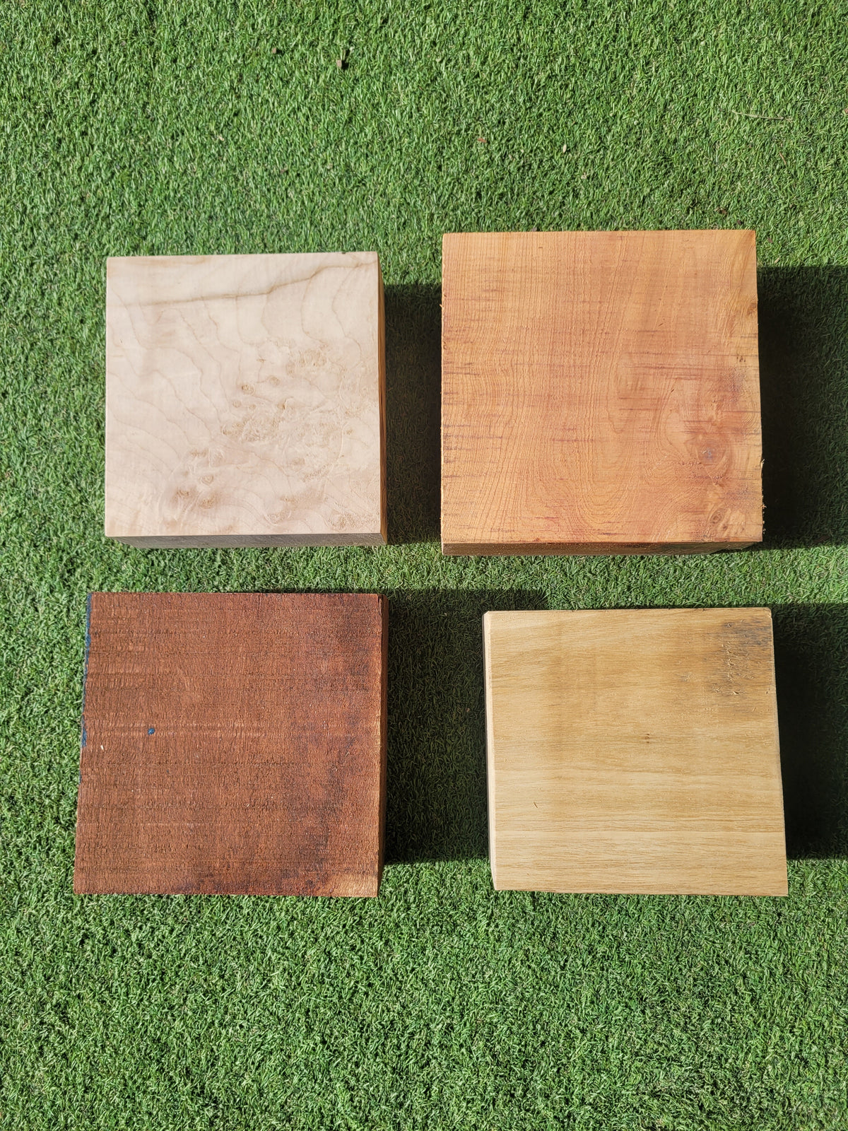 Hardwood Pack of 4 Mixed Turning Blanks (2667)