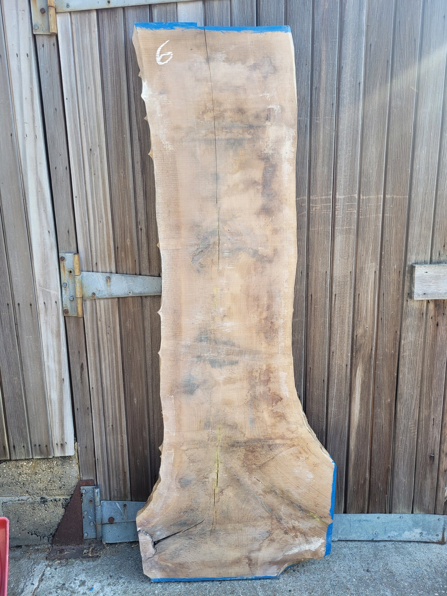 English Walnut Slab Live Edge Board Table Top 1970 x 470/720 x 75mm (6)