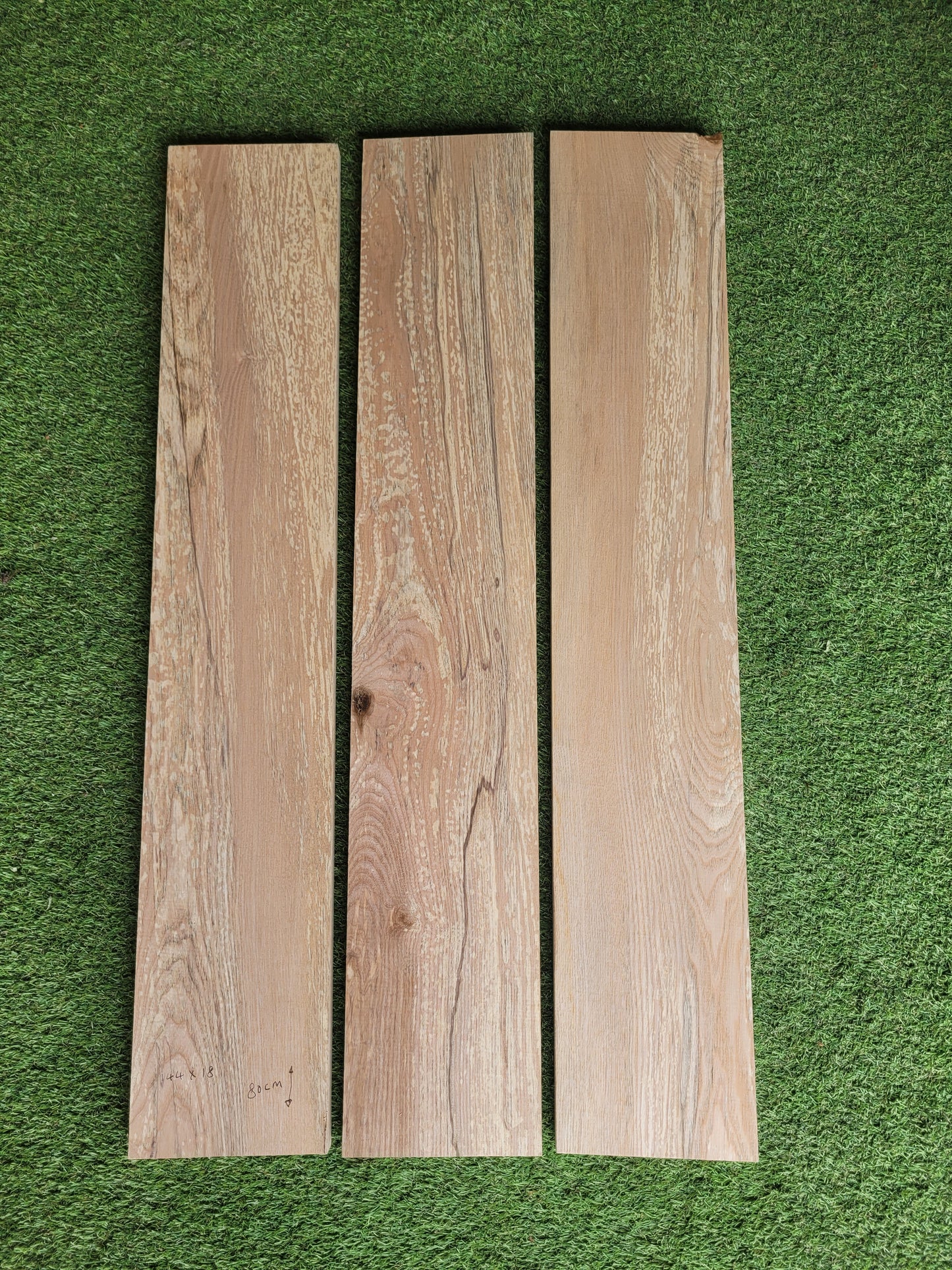 Spalted Ash Boards x3 PAR 80cm Long (2671)