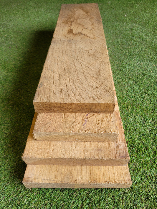 Oak Boards Pack of 4 Kiln Dried Prime 25-30mm Thick (2622)